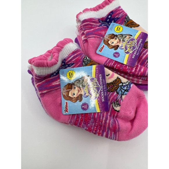 Disney Sofia the First 6 Pack of Socks Size 2-4T - Picture 2 of 3